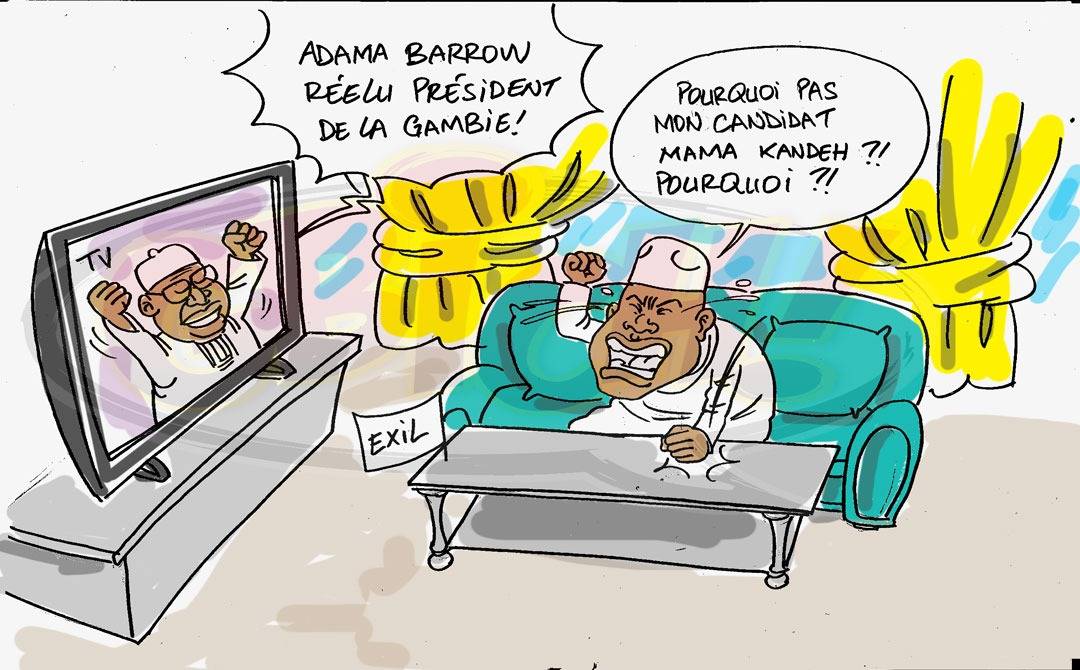Adama Barrow réélu président