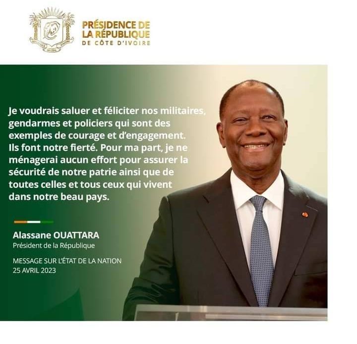 Gbich- le message du Président de la Republique de Cote d'Ivoire